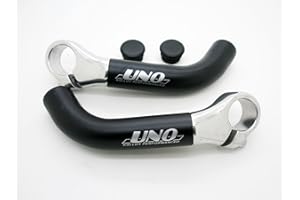 ONOGAL UNO Kalloy 3081ng prolongateurs argentés type cornes pour guidon de vélo et embouts de poignées