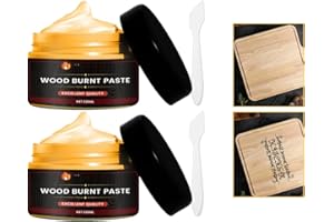 HORYPT Gel per Bruciare Il Legno, Pasta per Bruciare Il Legno Fai-da-te, Strumenti per Bruciare Il Legno con Pirografia Per Artigianato In Legno,Marcatore Bruciature per Crema Incisione Non Tossica per Carta