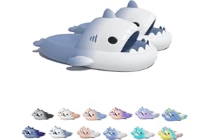 CHAGOO Sharky Chanclas, Cloud Shark Slides, Shark Pantuflas Sandalias para Mujeres Hombres Zapatos de Baño Antideslizantes Pantuflas de Ducha