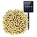 Produktbild Solarbetriebene Lichterketten, (200 LED, 8 Modi) Solar-LED-Lichterkette, 72Ft/22M Solar-Lichterkette, Wasserdichte Außenbeleuchtung Für Garten, Party, Zuhause, Weihnachten, Terrasse (Warmweiß)
