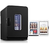 FOHERE Mini Frigo 2 in 1, Frigorifero Portatile da 15 Litri con Funzione di Raffreddamento e Riscaldamento, 12V DC/220V AC pe