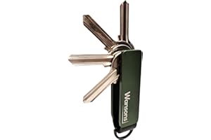 Wansons Metal Key Organiser | Premium Aluminium Compact Pocket Key Holder | Slim & Durable Minimalist Key Ring Organiser | Modern Keychain | Key Case For Up To 6 Keys | Everyday Carry Gift