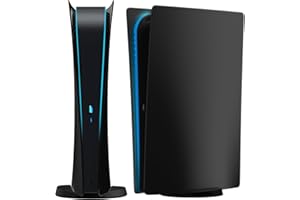 ELITEPLAY Matte Black PS5 Digital Faceplate Cover Replacement Plates Shell for Playstation 5 Digital Edition