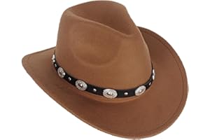 keland Chapeau de Cowboy Chapeau de Cowgirl Chapeau Western pour Adulte
