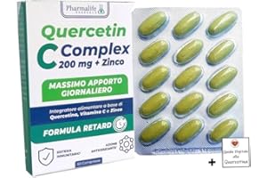 PHARMALIFE RESEARCH S.R.L. Tutto Farmacia Quercetina 200Mg + Vitamina C + Zinco Vitacurveg Quercetin, Integratore Alimentare, Vegano - 60 Compresse