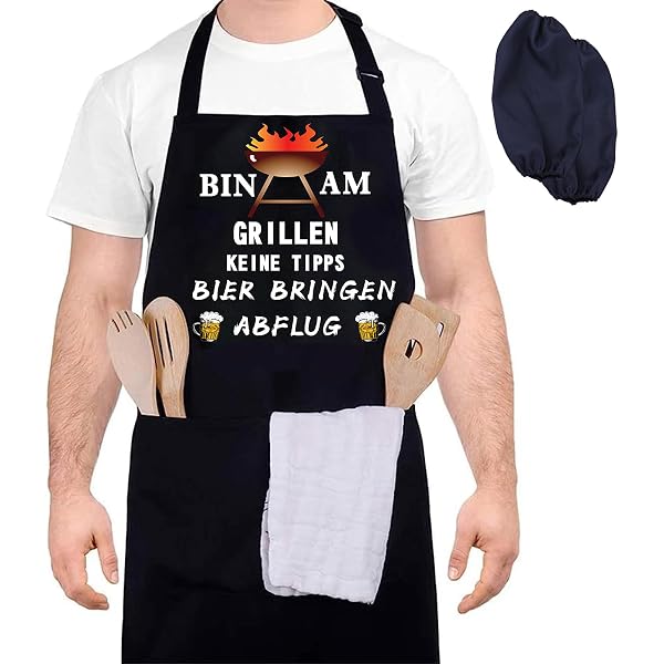 Grembiule Da Chef Con Sorpresa Nella Tasca - Regalo Divertente Per Addio Al Celibato, Compleanni E Barbecue
