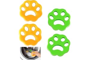 NANQUAN Acchiappa Peli per Lavatrice,4 Pezzi Cattura Peli Lavatrice,Riutilizzabile Raccogli Peli Lavatrice,per Peli di Cane,Gatti,Abbigliamento,Peluche in Lavatrice