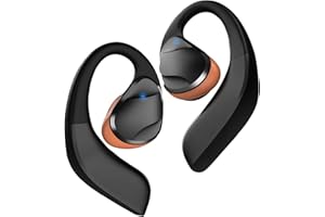 ZRUHIG Open Ear Kopfhörer Bluetooth, Kopfhörer Kabellos Bluetooth 5.3, 70 Stunden Spielzeit, Tiefer Bass, LED-Anzeig, Ladeetui, wasserdichte Sport Kopfhörer für Laufen, Radfahren, Training