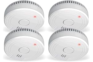 ELRO Détecteur de fumée FS1801 conforme à la norme européenne EN14604-4 pièces, lot de 4