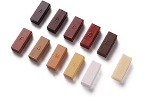 PETSOLA Kstyhome Kit de réparation de stratifié Système de cire Plan de travail Plan de travail Boîtier robuste Chips Rayures Réparation uniquement Consommables