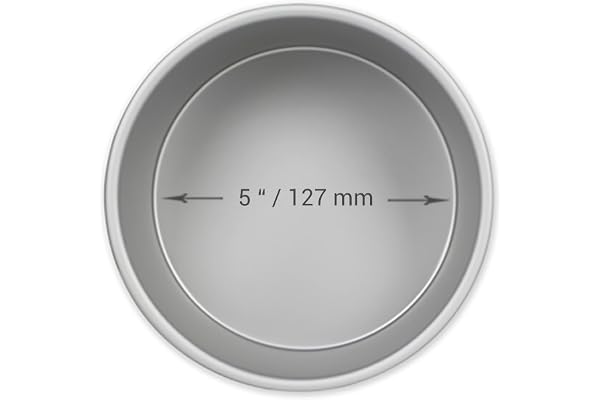PME Professionell anodiserad aluminium rund kakform 13 x 6 cm