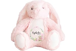 Crafted Memories - Personalised Soft Toy | Customisable Name Teddy for Newborns & Kids | Ideal for Christening, 1st Birthday,