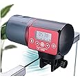 Tigerlily Enterprises Automatic Fish Feeder, 200ml Large Capacity Drum + LCD Display Auto Fish Feeder. Holiday Automatic Feeders For Fish Food For Fresh and Cold Water Aquariums Fish Tank.