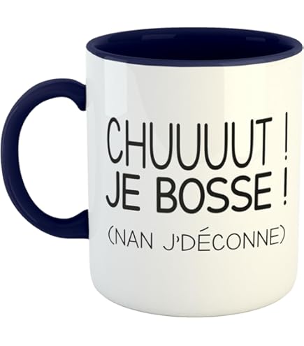 Keramik-Kaffeebecher Mit Französischem Spruch 'Je Suis De Bonne Humeur'