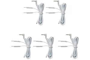 SEIWEI 1 ou 2 jeux de câbles de rechange TensCare de qualité supérieure pour appareils TENS, câble TENS, prise jack mâle 3,5 mm, prise 2,0 mm, longueur 120 cm (5)