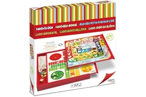 Cayro - Parchís y Oca - Juego De Mesa Clásico - Diversión Asegurada - Tablero - Resistente y Duradero - Incluye Dados y Fichas - Todas Las Edades - Ideal para La Familia