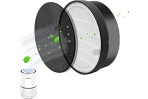 Sweet D LV-H132 Levoit Filtro LV-H132-RF Filtro de Repuesto Filtro Purificador de Aire Filtro de Carbón Activado Compatible Levoit LV-H132 LV-H132-RF