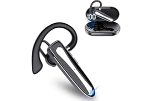 Bluetooth Headset mit Mikrofon, OTHA Freisprech Kabellos Headset Handy In Ear mit LED Ladebox, Kompatibel mit iPhone Samsung Huawei Handy, IPX7 Wasserdicht, CVC8.0 Mikrofon für Business/Büro/Fahren