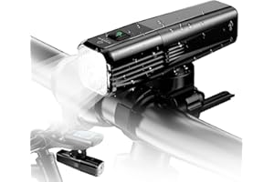 TOWILD 800 Lumen Bike Front Light, 2000/2600 mAh Rechargeable & Replaceable Battery Bike Lights, IPX6 Waterproof Bicycle Headlight for Commuting/Road Cycling, Lightweight Support Under-mounted