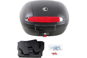 HEPCO&BECKER H&B Motorradtopcase Topcase Journey 50 Universal 49 Liter schwarz, Unisex, Tourer, Sommer, Kunststoff