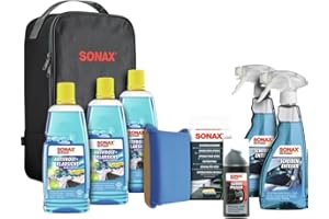 ‎SONAX SONAX WinterSet (8-teilig) topfit, geschützt und schonend durch die kalte Jahreszeit mit hochwertigen Autopflegeprodukten | Art-Nr. 07651410