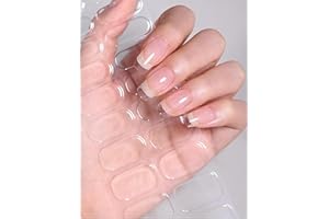 Wahrshei Unghie Gel Adesive UV, Smalto Adesivo Gel UV, 20 PCS Clear puro Pellicola per Unghie Autoadesiva