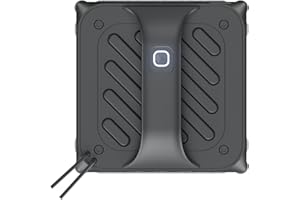 JNERKERT Robot Laveur de Vitre avec 6 Jets de Pulvérisation, Double Réservoir de 100 ml - Nettoyeur Intelligent pour Fenêtres Intérieur/Extérieur (Gratte-Ciel), Mode Lavage Humide, Aspiration Puissante 8000PA