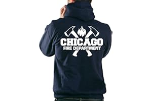 feuer1 Chicago Fire Dept. Hoodie with axes and CFD emblem