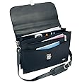 Wedo Elegance Flapover Briefcase - Black