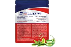 KONIX Sterile First Aid Burn Bandage Fast Relief Protection Fast Relief Bandage for All Types of Burns Suitable for All Skin Types Melaleuca, Aloe Vera Burn Bandage 10x10 Cm