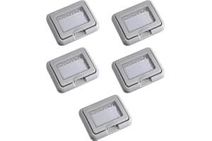 ELECTRON 5 Placche con coperchio trasparente, Compatibile con BTicino Matix, 3 moduli/posti, grigio, idrobox, supporto da esterno, IP55, impermeabile, stagno, per scatola/cassetta 503