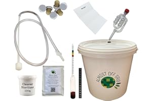 Almost Off Grid Deluxe Traditional Mead Honey Wine Making Complete Starter Kit - Makes 6 Bottles 4.5L - Homebrew Meadmaking Beginners Set