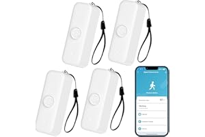 QXMH Sensore di movimento intelligente, sensore di movimento PIR WiFi per sistema di allarme, con monitoraggio remoto dell'app, attivazione di luci e scene, compatibile con Alexa.4PCS