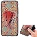 Produktbild Hülle für iPhone 6 6S,Handyhülle für iPhone 6 6S,Ultra Dünn Handyhülle,Leweiany 3D Kreativ Bunte Malerei Elefant Painted Matt Prägung Muster Ultra Dünn Soft TPU Silikon Gummi Schutzhülle Kratzfeste und Scratch-Resistant Handytasche Schutz Handy Hülle Case Rückseite Handy Tasche Premium Shell Slim Etui Schale Bumper Case für Apple iPhone 6/6S 4.7 Zoll Anti-Scratch Schutzhülle