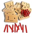 BrainyTots Numbers Peg Board for Kids 1 - 3 Years Old | Montessori Toys | Birthday Gift | Wooden Puzzles | Interactive Counting, Fine Motor Skills, Hands On Math Learning, Problem Solving