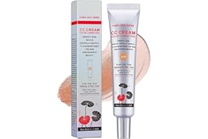 UIEAMSIO CC Crème avec Centella Asiatica pour correction des couleurs, crème pour le visage teintée avec correction de la couleur avec SPF 25, teint uniforme, maquillage, soin de la peau, correcteur hydratant