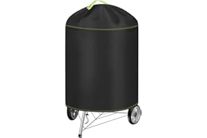 Funda para Barbacoa Impermeable, VDISRR 420D Oxford Resistente al Desgarro Funda Protectora para BBQ Ø77x90cm, Cubierta de Exterior Anti-Viento/Anti-Polvo/Anti-Humedad/Anti UV