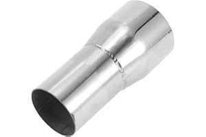 Motoforti Mandrel Exhaust Pipe Adapter Concentric Reducer Car Exhaust Pipe Tubing Piping Adapter 2" OD to 2.5" OD 5" Length T304 Stainless Steel Silver Tone