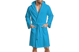 PETTI Artigiani Italiani - Szlafrok z mikrofibry, szlafrok męski, szlafrok kąpielowy z mikrofibry, damski szlafrok kąpielowy z mikrofibry, rozmiar M, 100% mikrofibra