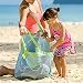 hibote Large Mesh Bags for Beach Buggy Heavy-duty Net Bags for Storage Organizer Green