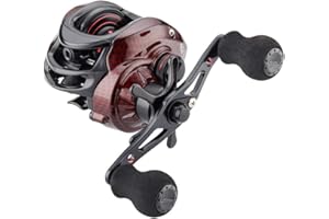 FISHDROPS Baitcaster Reels, 9+1BB, CNC Aluminum Spool, Magnetic Brake System Bait Caster Reel High Speed Gear Ratio 7.0:1 Ultra Smooth Low Profile Baitcasting Fishing Reel