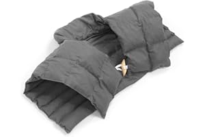 ‎AMILIAN Amilian Kirschkernkissen Nacken Schulter - Baumwolle Anthrazit- Körnerkissen Mikrowelle und Kirschkernkissen Mikrowelle für vielfältige Einsätze mit Kirschkernen befüllt