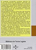 Image de Prevención De Riesgos Laborales. Ley Y Normas Complementarias (Derecho - Biblioteca De Textos Legales)