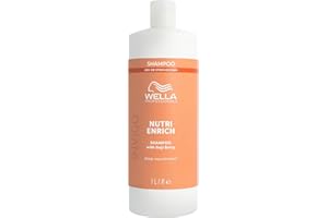 Wella Professionals INIVIGO NUTRI-ENRICH Champú de Nutrición Profunda - Nutre el cabello seco y dañado - Con Ácido Oleico y Bayas de Goji, 1L