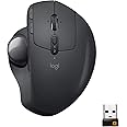 Logitech MX Ergo Mouse Trackball Wireless Ergonomico, Bluetooth o 2,4 GHz con Ricevitore USB Unifying, ‎Angolo Trackball Rego