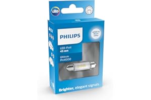 PHILIPS AUTOMOTIVE LIGHTING Philips Ultinon Pro6000 LED Festoon lampe de signalisation automobile (C5W), 4.000K, 43mm