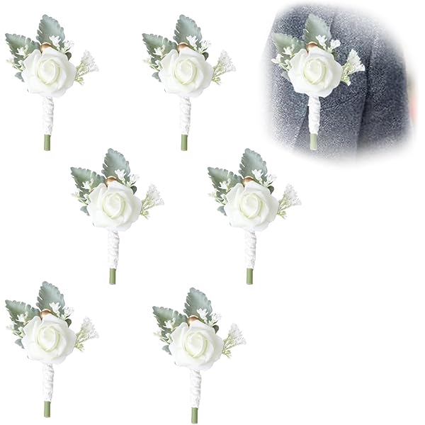 Pocket boutonniere voor bruidegom & mannelijke 'VIP' bruiloftsgasten
