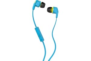 Skullcandy Smokin' Buds 2 In-Ear Audio Earbud Headphones with In-Line Microphone - Hot Blue/Hot Lime