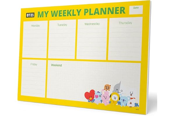 Grupo Erik - Bloc Notes A4 BT21, Semainier | Sous-Main Bureau, Planner Hebdomadaire | Papeterie de Bureau, To Do List, Blocs Mémo, Fournitures Scolaires