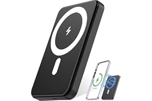 KIPYRI Inalámbrico Power Bank, Magnético Batería Externa 10000mAh para iPhone, Cargador Inalámbrico 20W Cargador Carga Rápida, Bateria Portatil Powerbank para iPhone 16 15 14 13 Pro MAX Plus Samsung Android